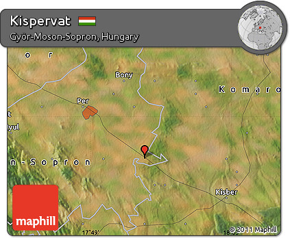 Satellite Map of Kispervat