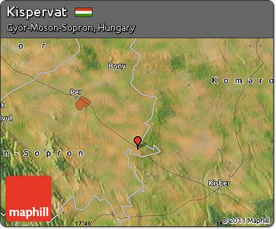 Satellite Map of Kispervat