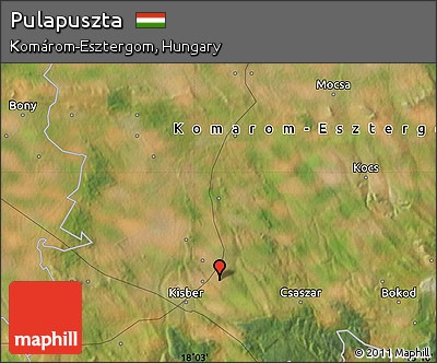 Satellite Map of Pulapuszta