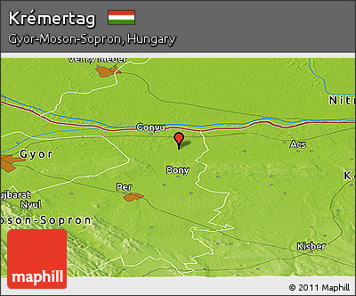 Physical Panoramic Map of Krémertag