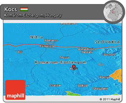 Political Panoramic Map of Kocs