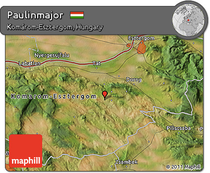 Satellite 3D Map of Paulinmajor