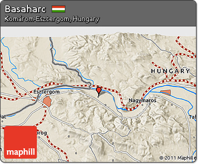 Shaded Relief 3D Map of Basaharc