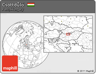 Blank Location Map of Csottdůlő