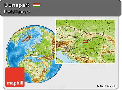 Physical Location Map of Dunapart