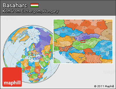 Political Location Map of Basaharc