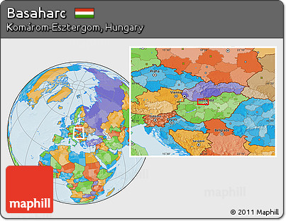 Political Location Map of Basaharc