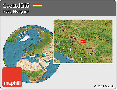 Satellite Location Map of Csottdůlő