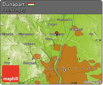 Physical Map of Dunapart