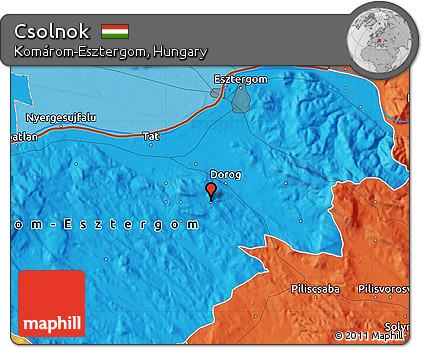 Political Map of Csolnok