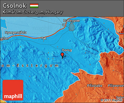 Political Map of Csolnok
