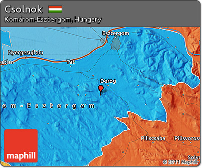 Political Map of Csolnok