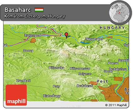 Physical Panoramic Map of Basaharc