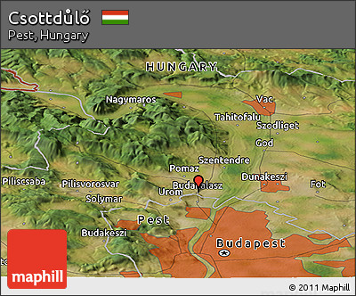 Satellite Panoramic Map of Csottdůlő