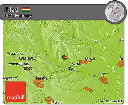 Physical 3D Map of Iklad