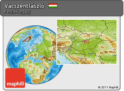 Physical Location Map of Vácszentlászló