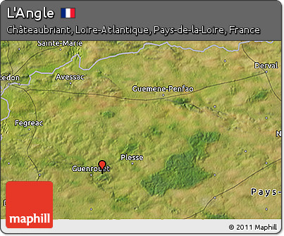 Satellite 3D Map of L'Angle