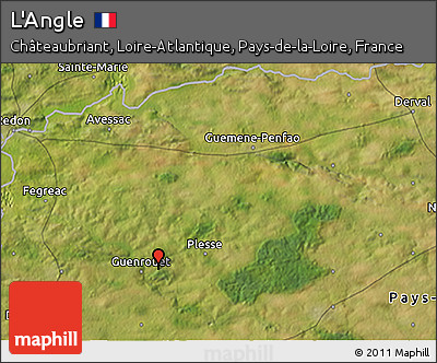 Satellite 3D Map of L'Angle