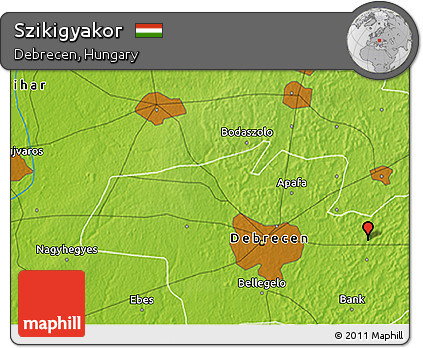 Physical 3D Map of Szikigyakor