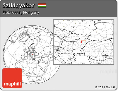 Blank Location Map of Szikigyakor