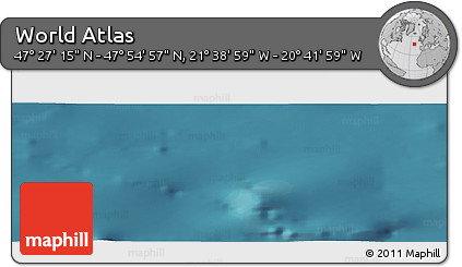 Satellite Panoramic Map of the Area around 47° 41' 6" N, 21° 10' 29" W