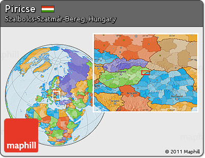 Political Location Map of Piricse
