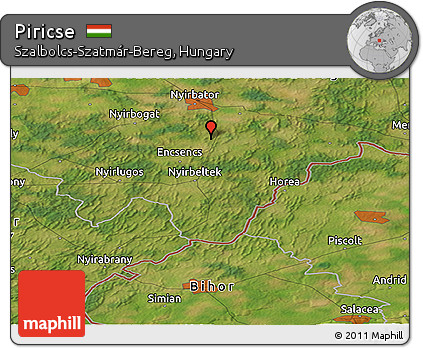 Satellite Panoramic Map of Piricse