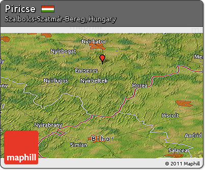 Satellite Panoramic Map of Piricse