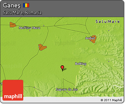 Physical 3D Map of Ganeş