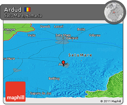 Political Panoramic Map of Ardud