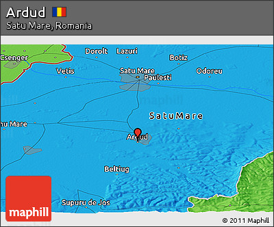 Political Panoramic Map of Ardud