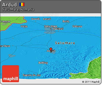 Political Panoramic Map of Ardud