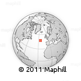 Outline Map of the Area around 47° 41' 6" N, 24° 34' 30" W, rectangular outline