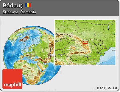 Physical Location Map of Bădeuţ