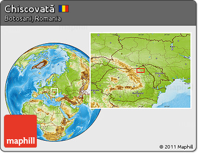 Physical Location Map of Chiscovată