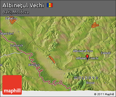 Satellite 3D Map of Albineţul Vechi