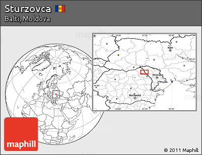 Blank Location Map of Sturzovca