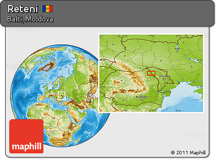Physical Location Map of Reteni