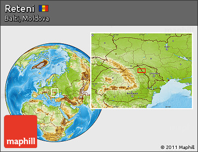 Physical Location Map of Reteni