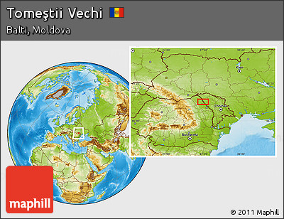 Physical Location Map of Tomeştii Vechi