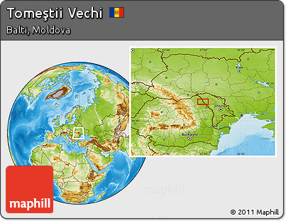 Physical Location Map of Tomeştii Vechi