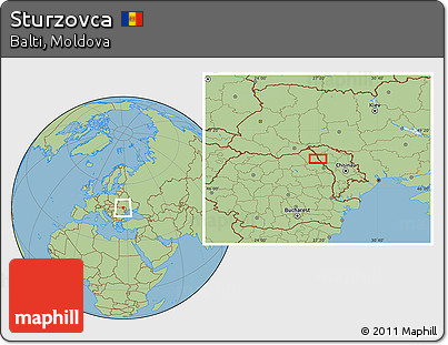 Savanna Style Location Map of Sturzovca