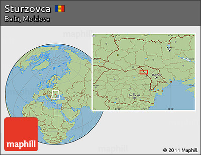 Savanna Style Location Map of Sturzovca