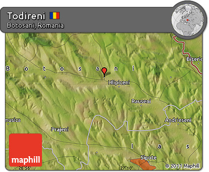 Satellite Map of Todireni
