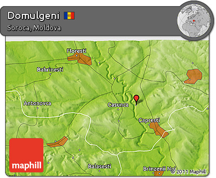 Physical 3D Map of Domulgeni