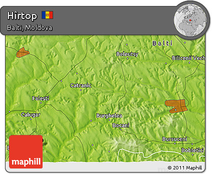 Physical 3D Map of Hîrtop