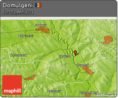 Physical 3D Map of Domulgeni