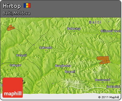 Physical 3D Map of Hîrtop