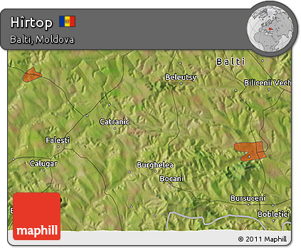 Satellite 3D Map of Hîrtop