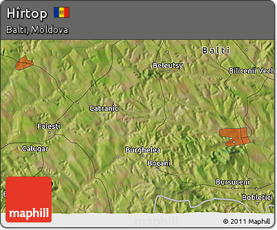 Satellite 3D Map of Hîrtop